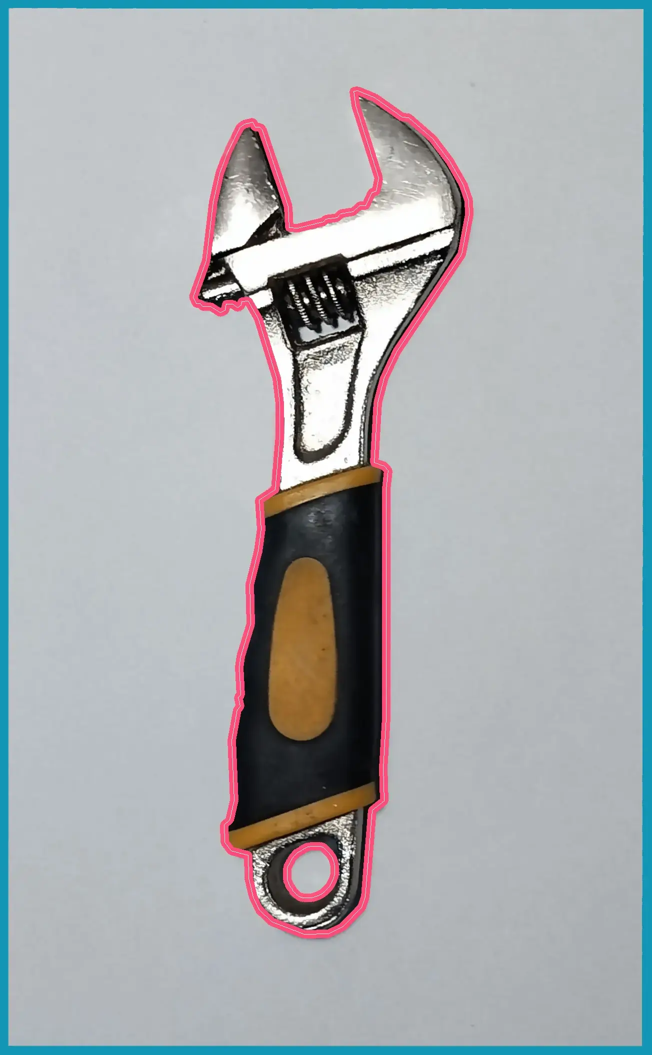 A screenshot of the Outline tool, showing a cutout of a wrench.